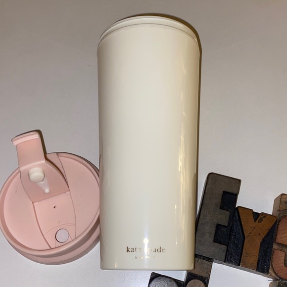 ♠️KATE SPADE NEW YORK “Miss to Mrs.” 💍 Coffee/aTea Tumbler - Picture 5 of 8